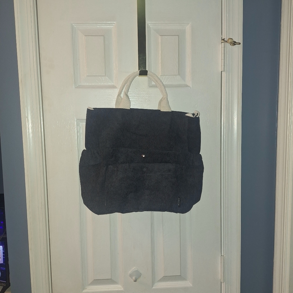 A Woman's Black Corduory Tote Bag By Prite** - Picture 2 of 7